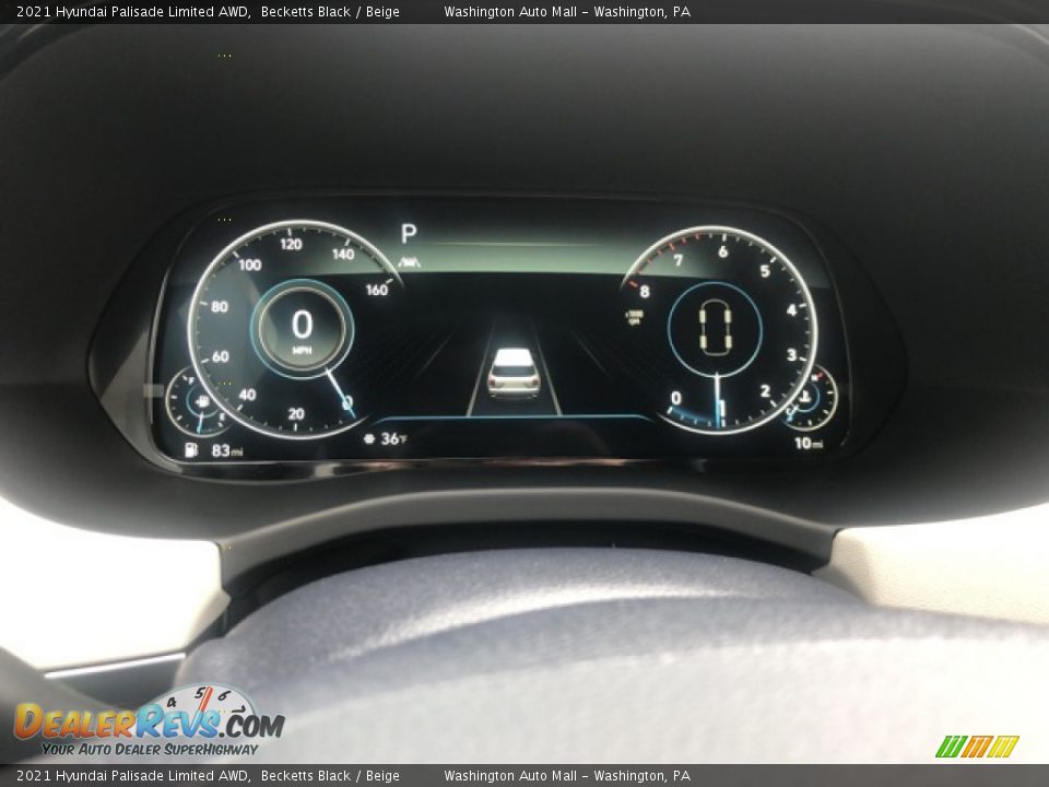 2021 Hyundai Palisade Limited AWD Becketts Black / Beige Photo #5