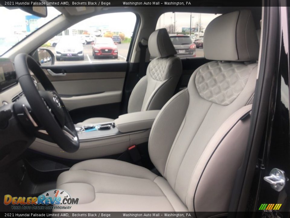 2021 Hyundai Palisade Limited AWD Becketts Black / Beige Photo #9