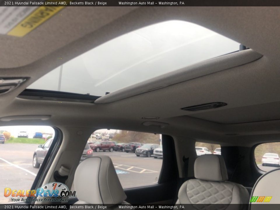 2021 Hyundai Palisade Limited AWD Becketts Black / Beige Photo #10