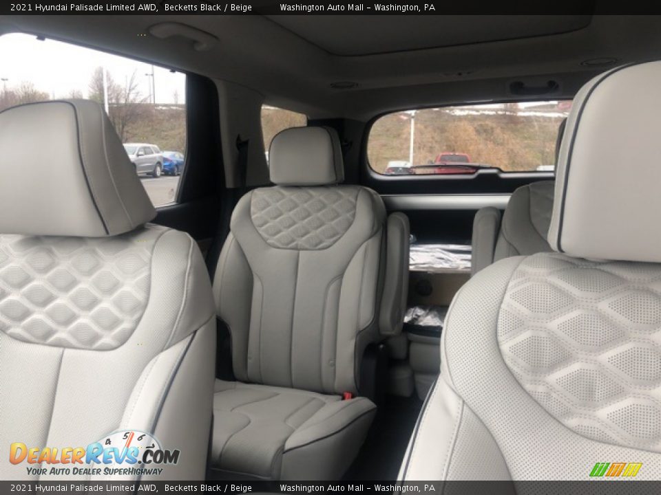 2021 Hyundai Palisade Limited AWD Becketts Black / Beige Photo #11