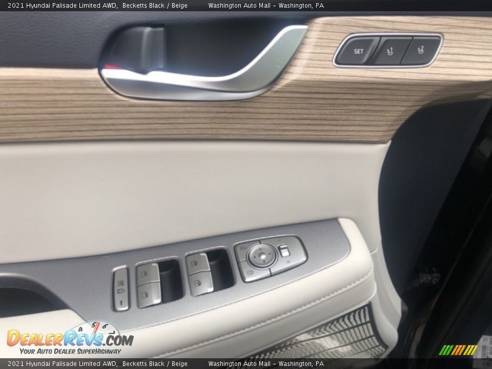 2021 Hyundai Palisade Limited AWD Becketts Black / Beige Photo #12