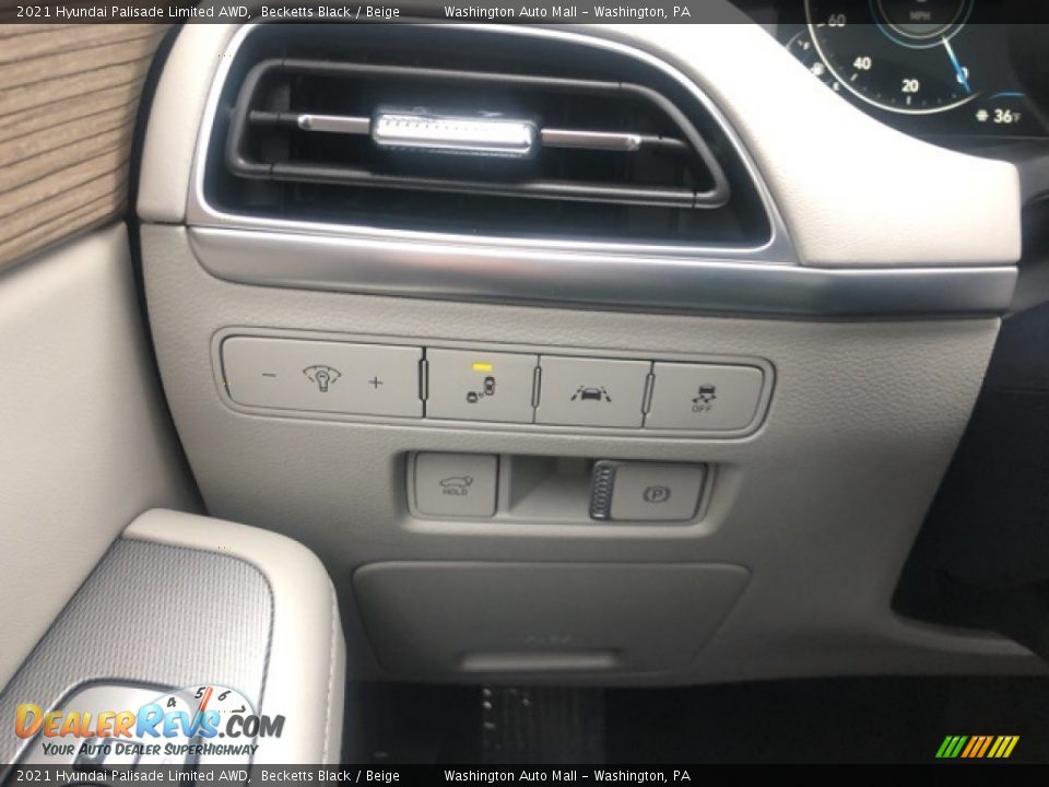 2021 Hyundai Palisade Limited AWD Becketts Black / Beige Photo #16