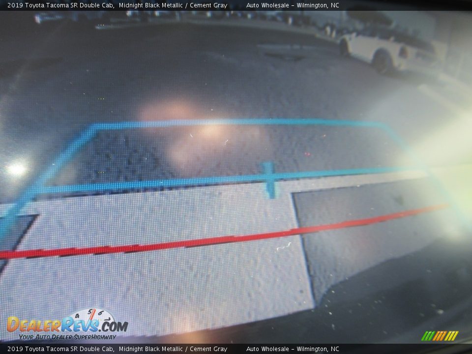 2019 Toyota Tacoma SR Double Cab Midnight Black Metallic / Cement Gray Photo #18