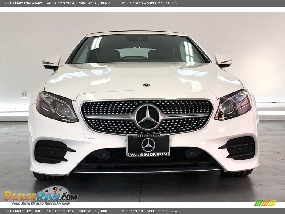 2018 Mercedes-Benz E 400 Convertible Polar White / Black Photo #2