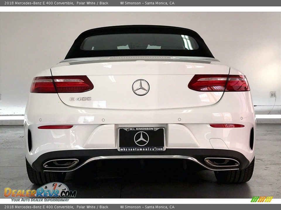 2018 Mercedes-Benz E 400 Convertible Polar White / Black Photo #3