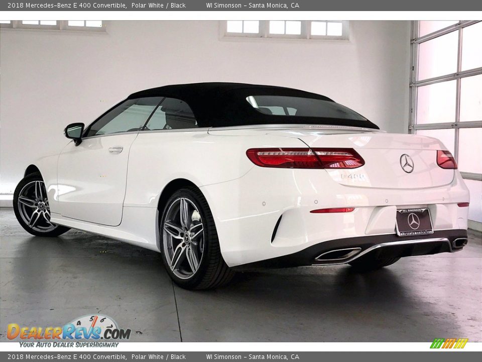 2018 Mercedes-Benz E 400 Convertible Polar White / Black Photo #10