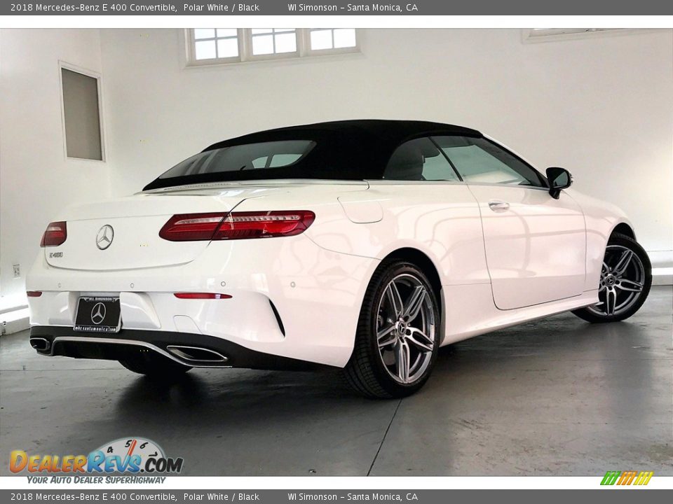 2018 Mercedes-Benz E 400 Convertible Polar White / Black Photo #13