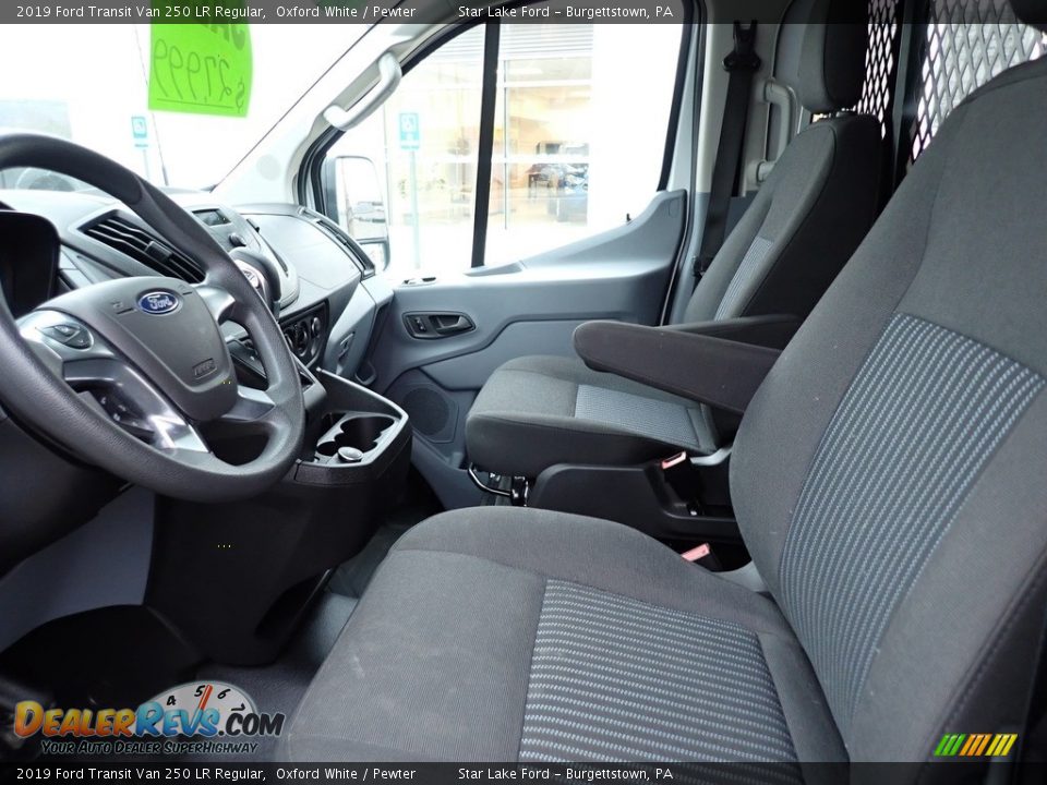 2019 Ford Transit Van 250 LR Regular Oxford White / Pewter Photo #12