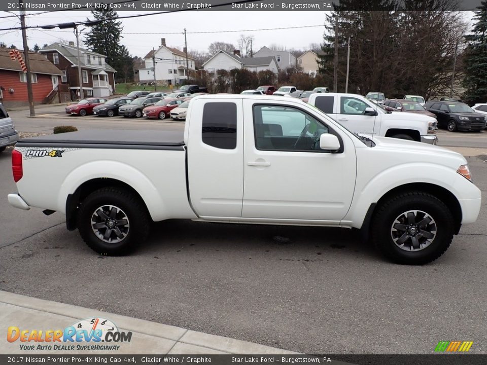 2017 Nissan Frontier Pro-4X King Cab 4x4 Glacier White / Graphite Photo #6