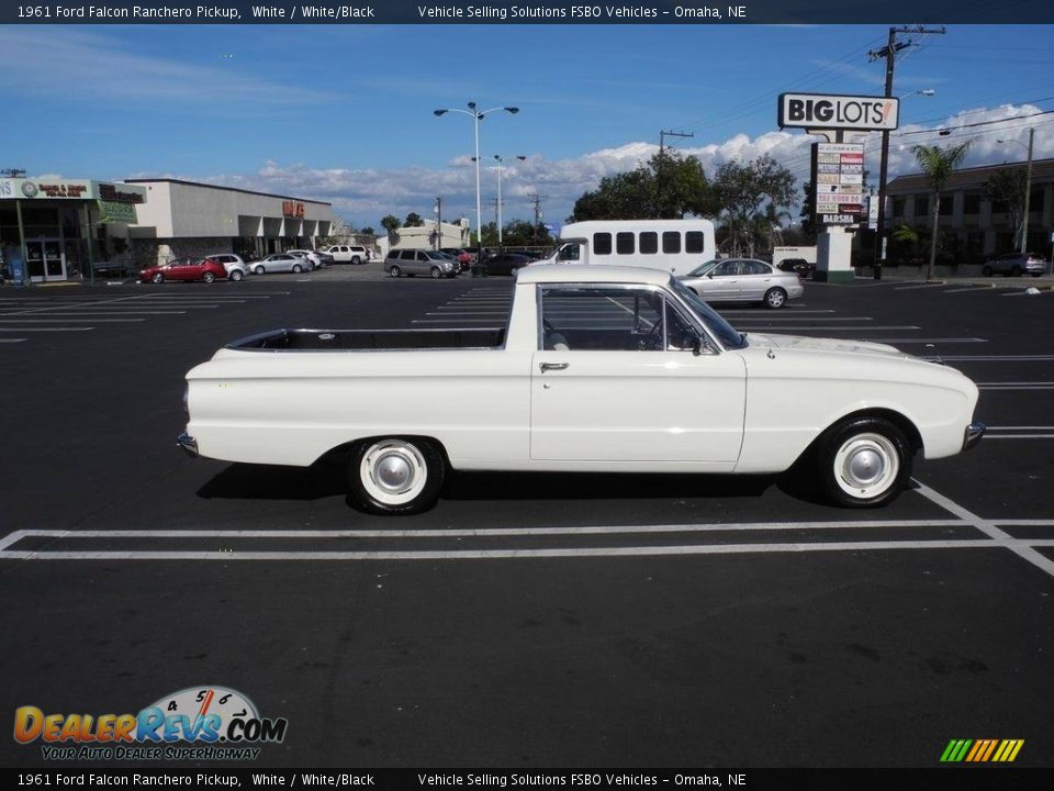 White 1961 Ford Falcon Ranchero Pickup Photo #3