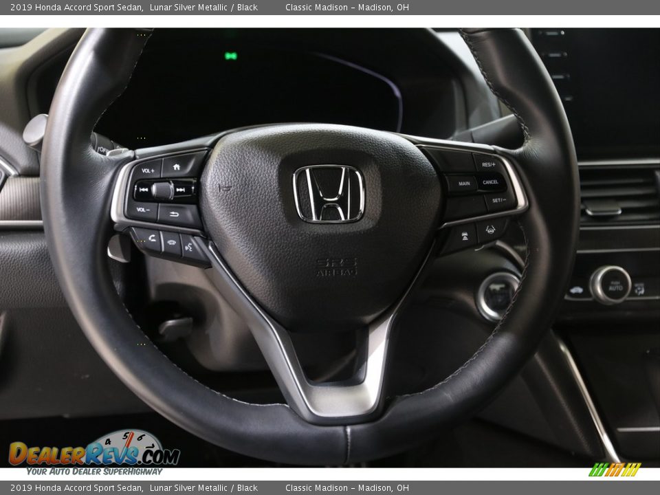 2019 Honda Accord Sport Sedan Lunar Silver Metallic / Black Photo #7