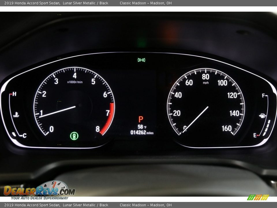 2019 Honda Accord Sport Sedan Lunar Silver Metallic / Black Photo #8