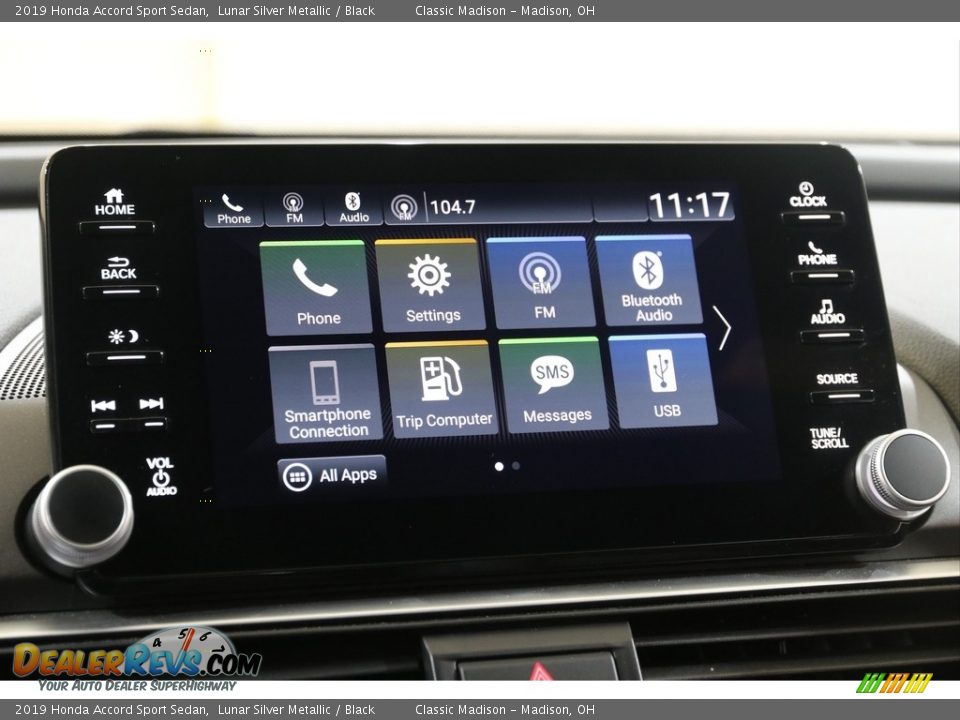 2019 Honda Accord Sport Sedan Lunar Silver Metallic / Black Photo #10