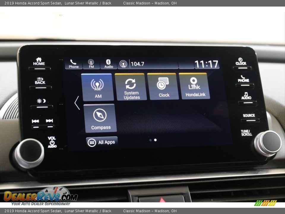 2019 Honda Accord Sport Sedan Lunar Silver Metallic / Black Photo #11