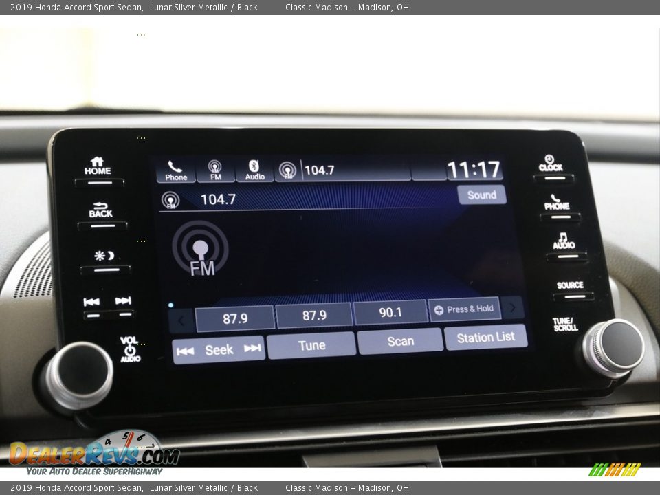 2019 Honda Accord Sport Sedan Lunar Silver Metallic / Black Photo #12