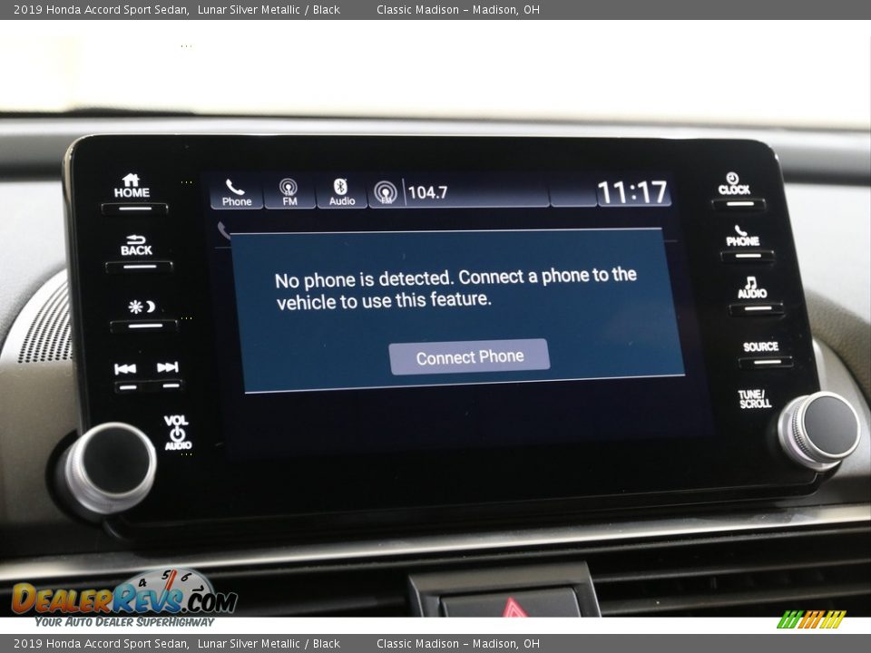 2019 Honda Accord Sport Sedan Lunar Silver Metallic / Black Photo #13