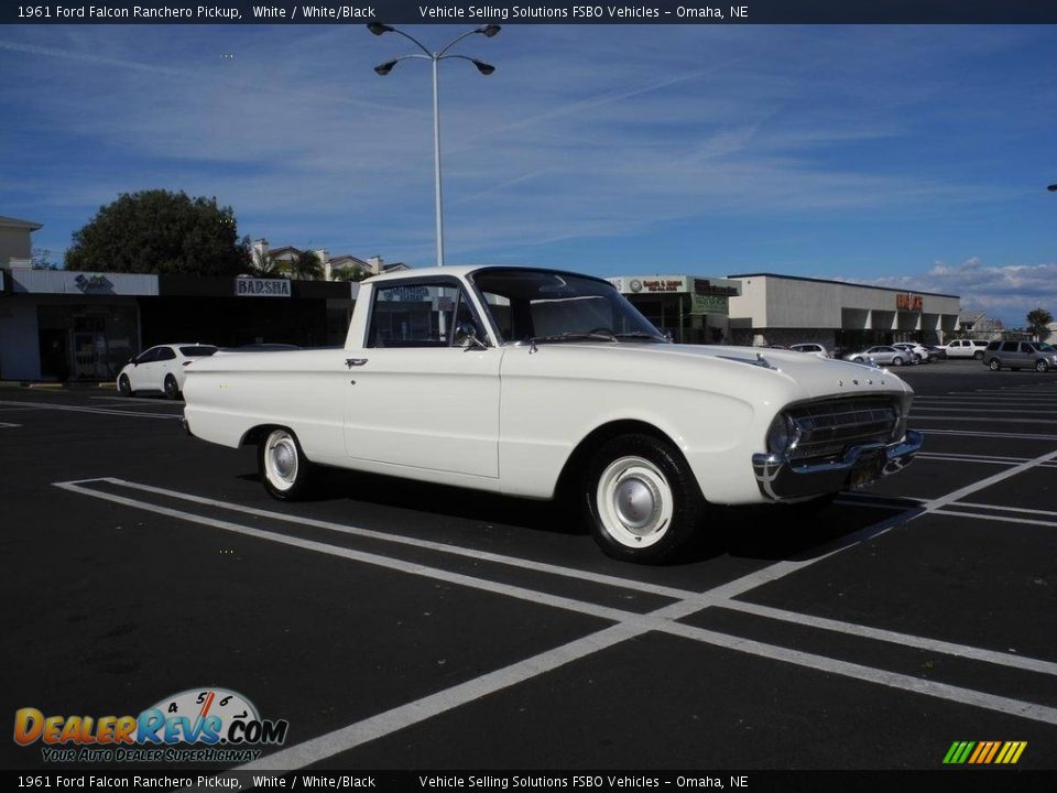 White 1961 Ford Falcon Ranchero Pickup Photo #13