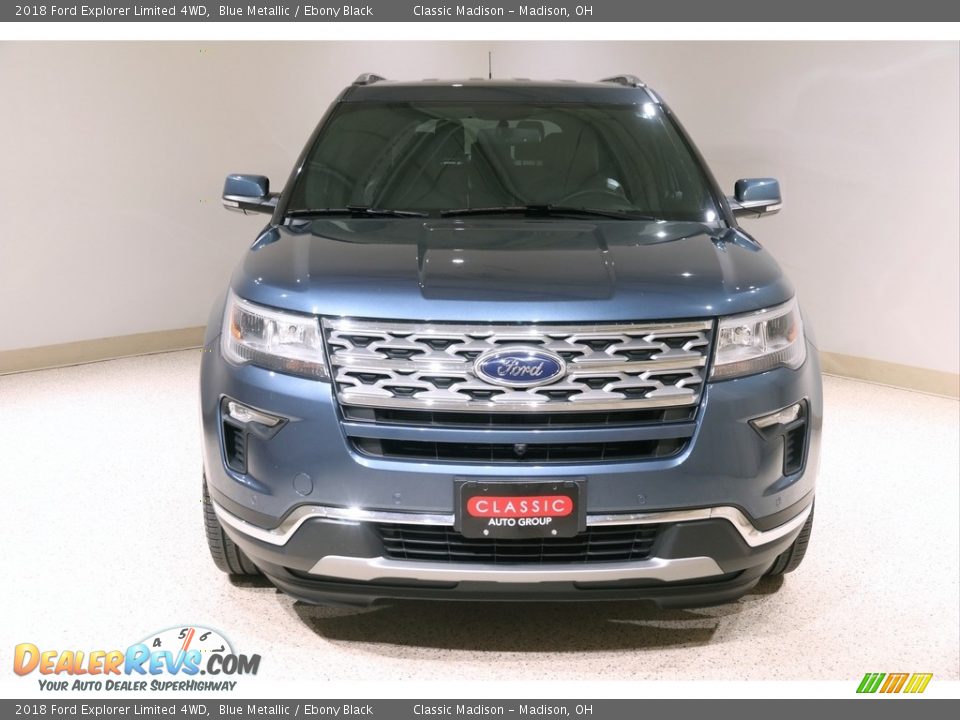 2018 Ford Explorer Limited 4WD Blue Metallic / Ebony Black Photo #2