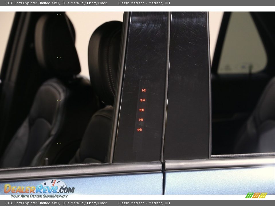 2018 Ford Explorer Limited 4WD Blue Metallic / Ebony Black Photo #4