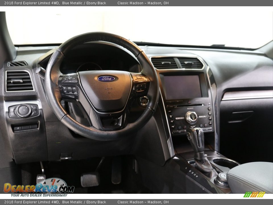 2018 Ford Explorer Limited 4WD Blue Metallic / Ebony Black Photo #7