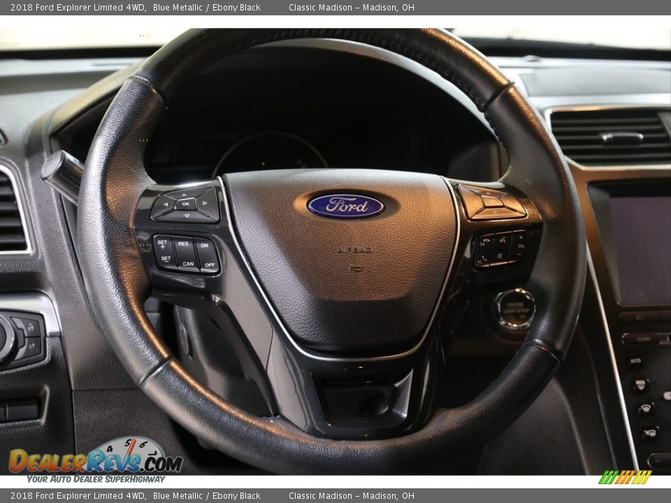 2018 Ford Explorer Limited 4WD Blue Metallic / Ebony Black Photo #8