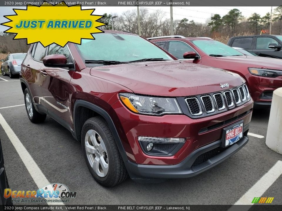 2020 Jeep Compass Latitude 4x4 Velvet Red Pearl / Black Photo #1