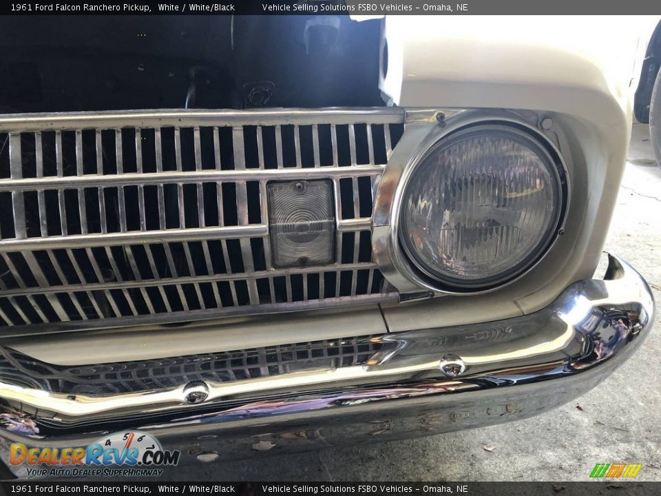 1961 Ford Falcon Ranchero Pickup White / White/Black Photo #29