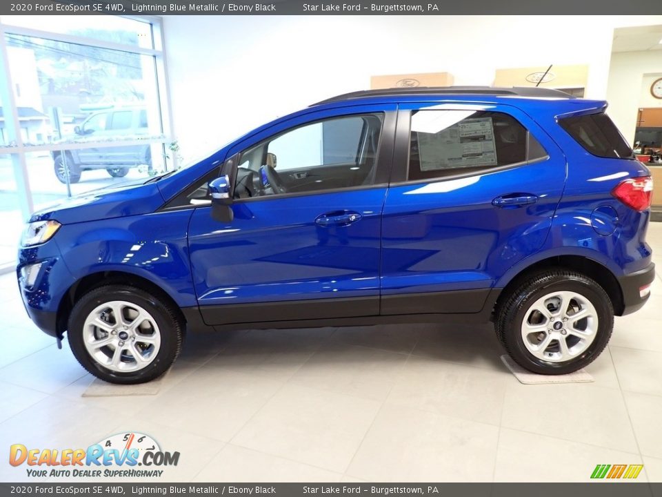 2020 Ford EcoSport SE 4WD Lightning Blue Metallic / Ebony Black Photo #2