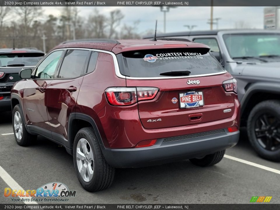 2020 Jeep Compass Latitude 4x4 Velvet Red Pearl / Black Photo #3