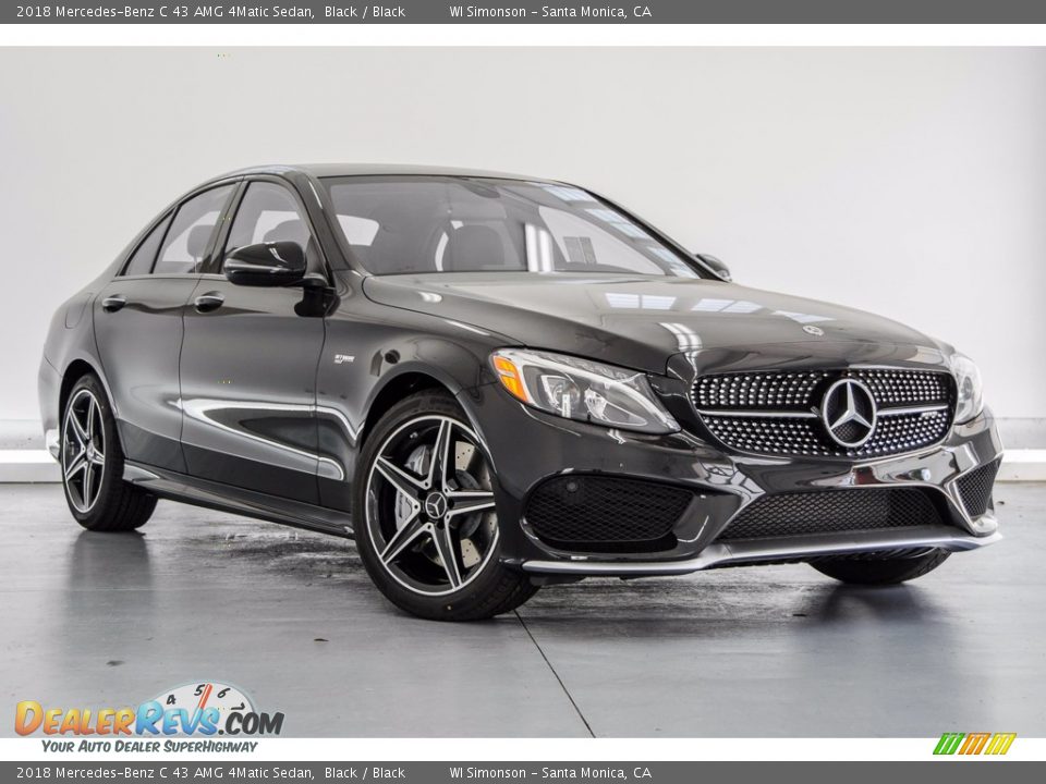 2018 Mercedes-Benz C 43 AMG 4Matic Sedan Black / Black Photo #12