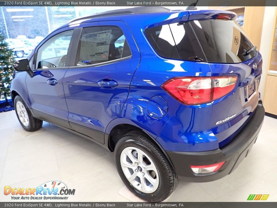 2020 Ford EcoSport SE 4WD Lightning Blue Metallic / Ebony Black Photo #3