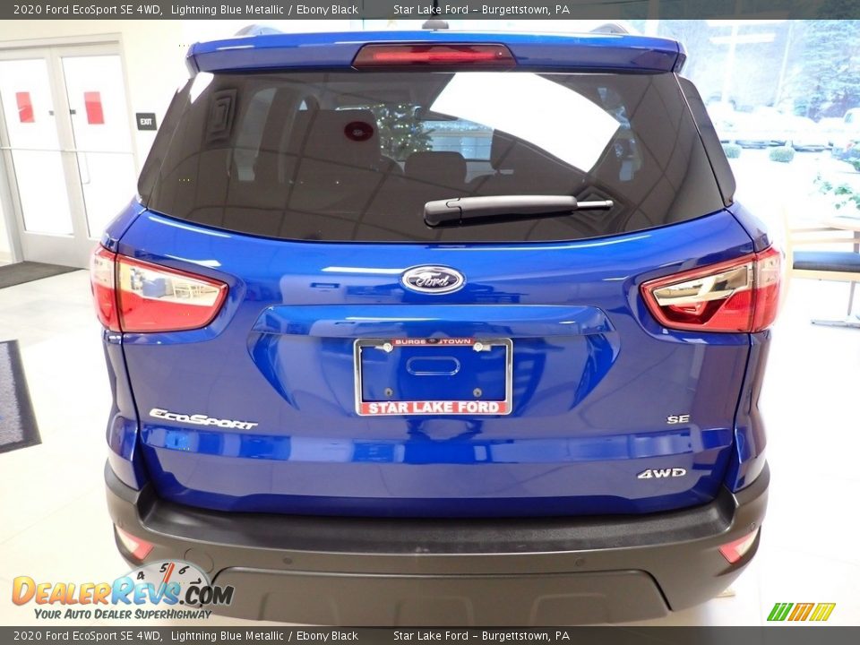 2020 Ford EcoSport SE 4WD Lightning Blue Metallic / Ebony Black Photo #4