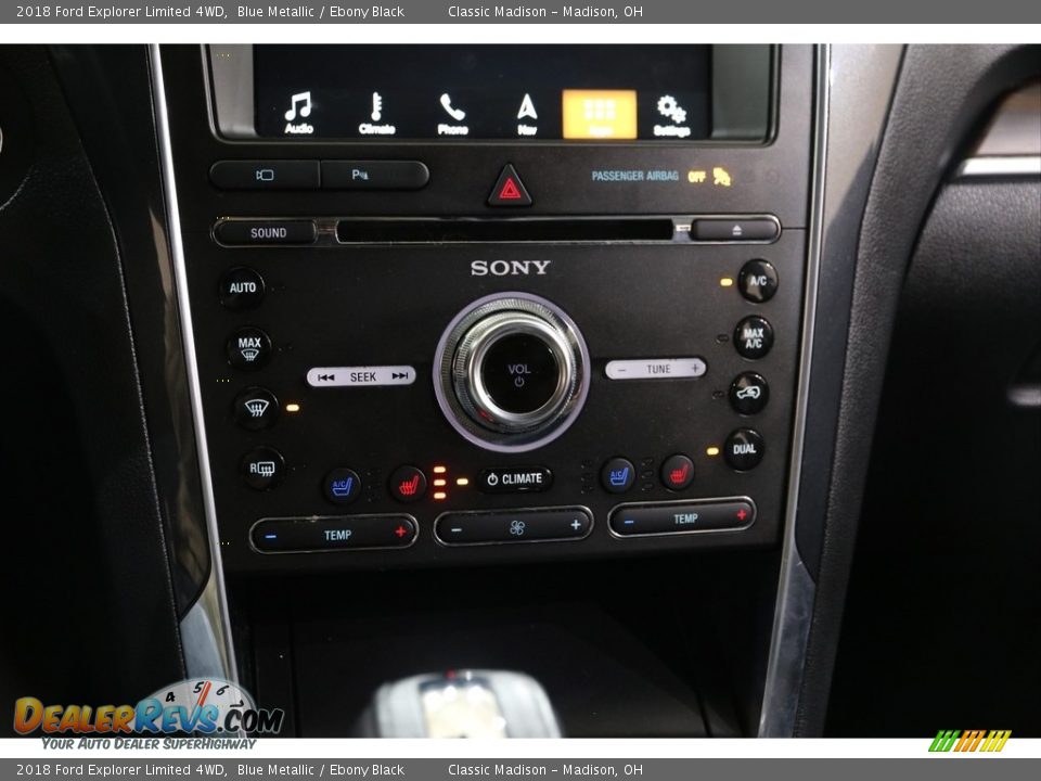 2018 Ford Explorer Limited 4WD Blue Metallic / Ebony Black Photo #15