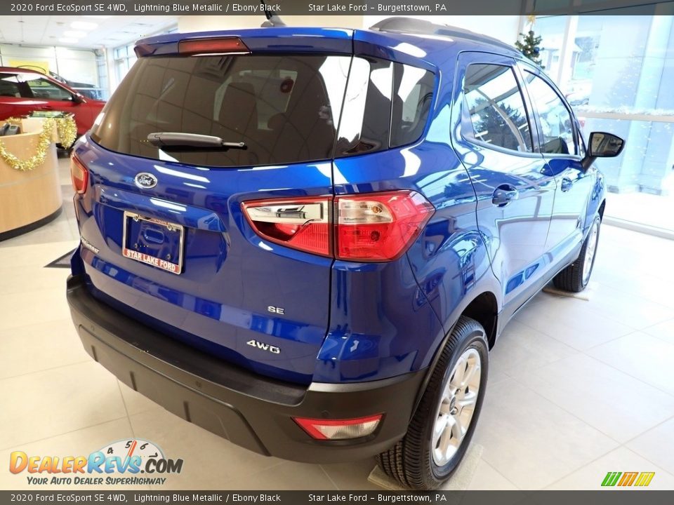 2020 Ford EcoSport SE 4WD Lightning Blue Metallic / Ebony Black Photo #6