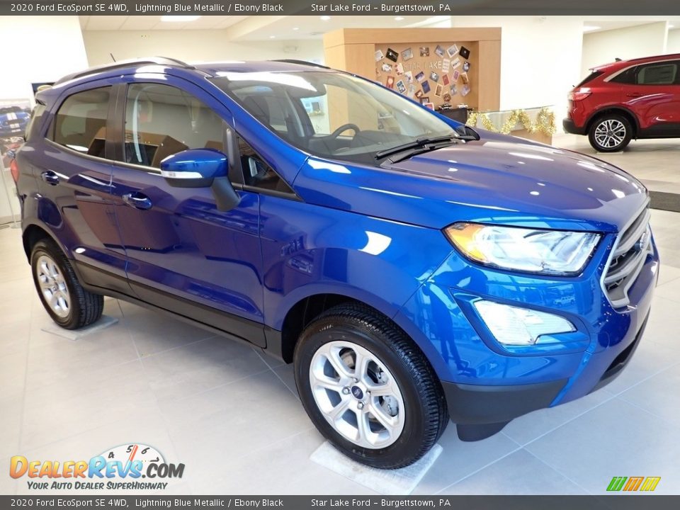 2020 Ford EcoSport SE 4WD Lightning Blue Metallic / Ebony Black Photo #7