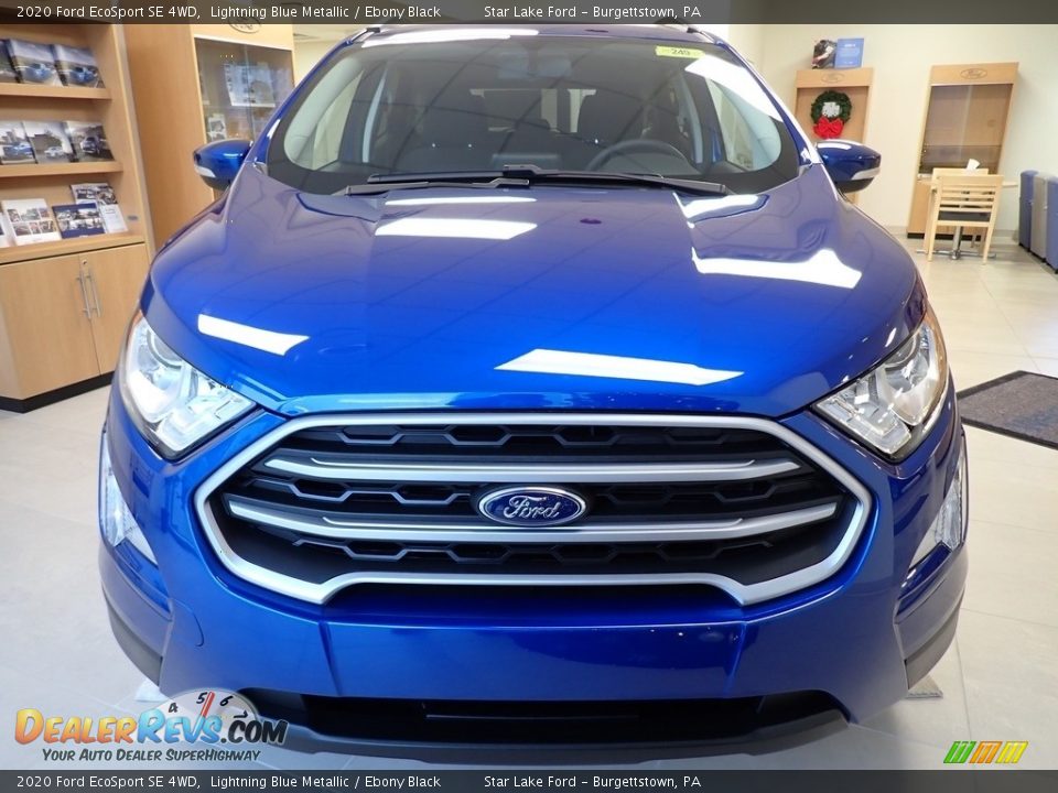 2020 Ford EcoSport SE 4WD Lightning Blue Metallic / Ebony Black Photo #8
