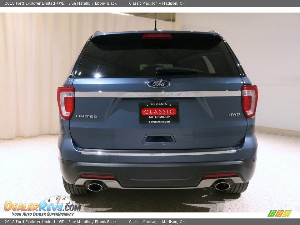 2018 Ford Explorer Limited 4WD Blue Metallic / Ebony Black Photo #25