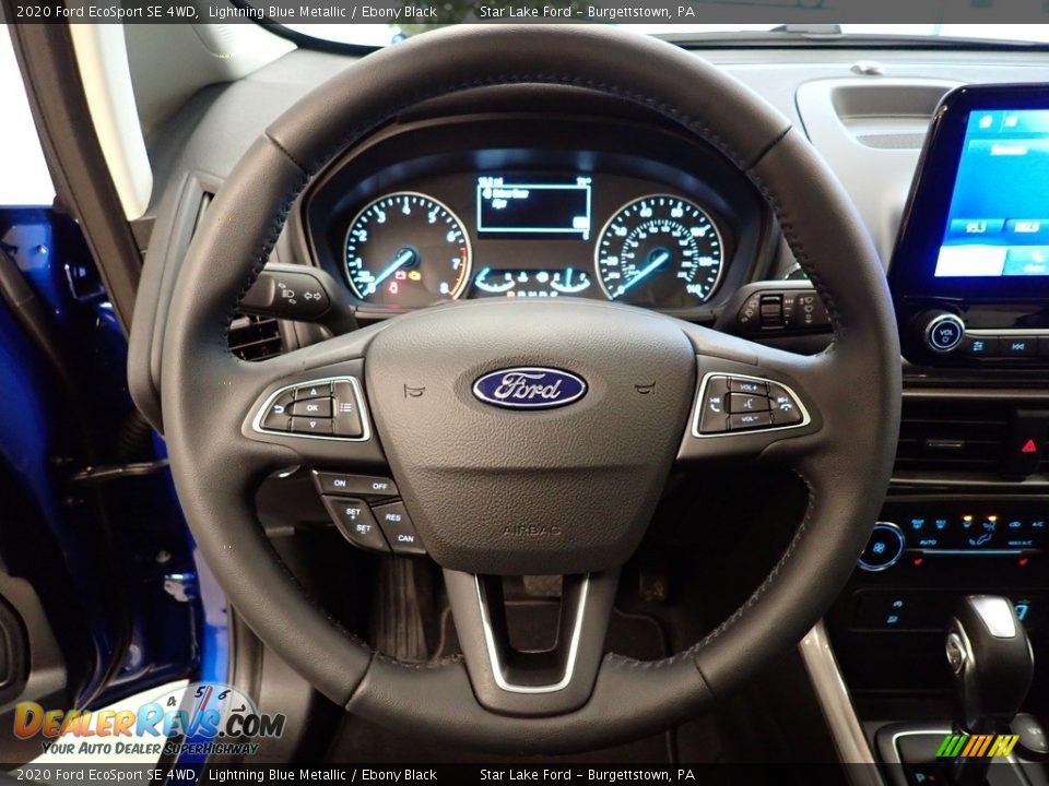 2020 Ford EcoSport SE 4WD Lightning Blue Metallic / Ebony Black Photo #17