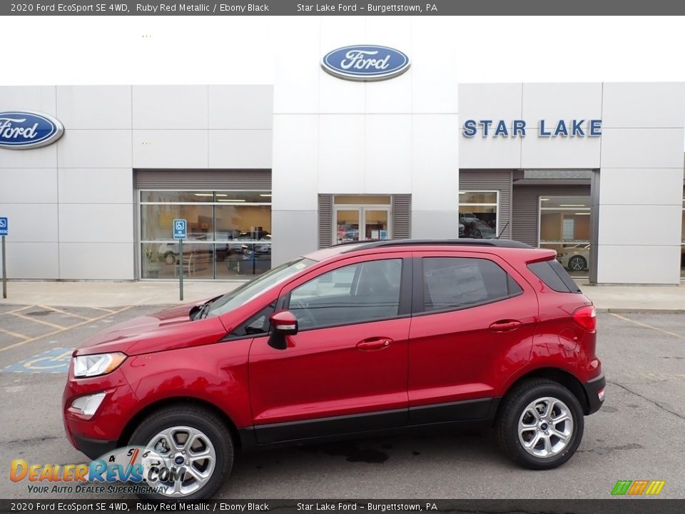 2020 Ford EcoSport SE 4WD Ruby Red Metallic / Ebony Black Photo #1