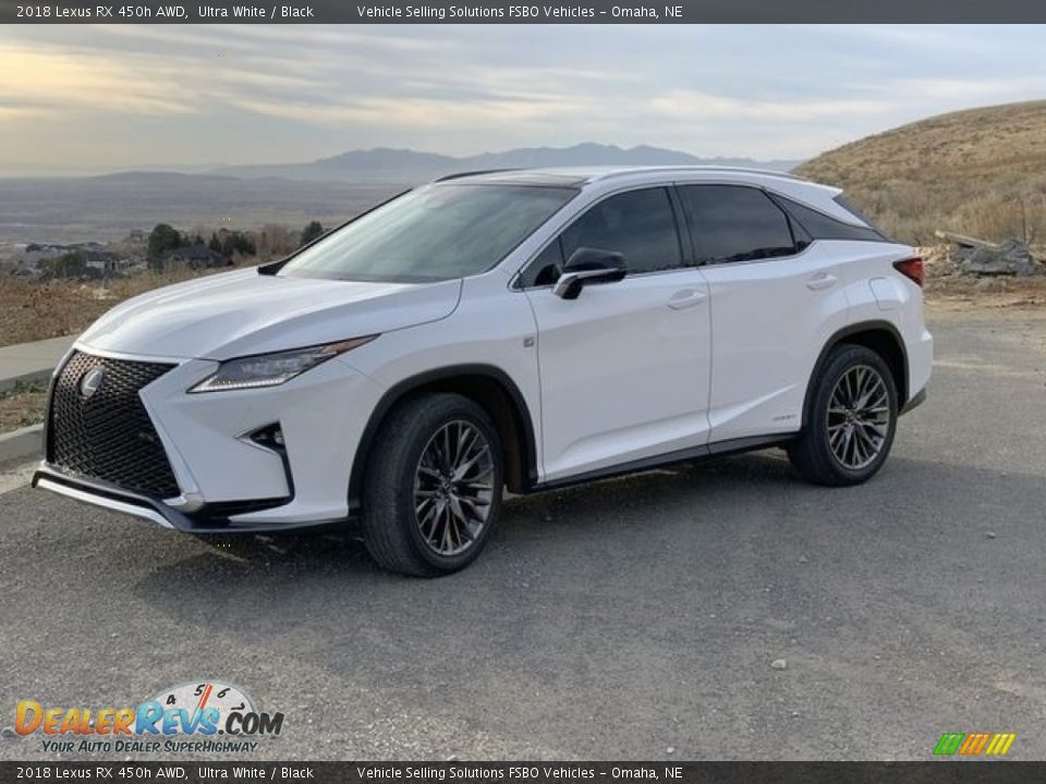 2018 Lexus RX 450h AWD Ultra White / Black Photo #2