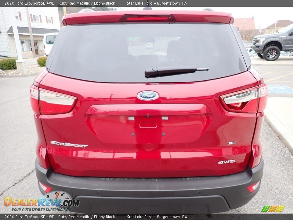 2020 Ford EcoSport SE 4WD Ruby Red Metallic / Ebony Black Photo #4