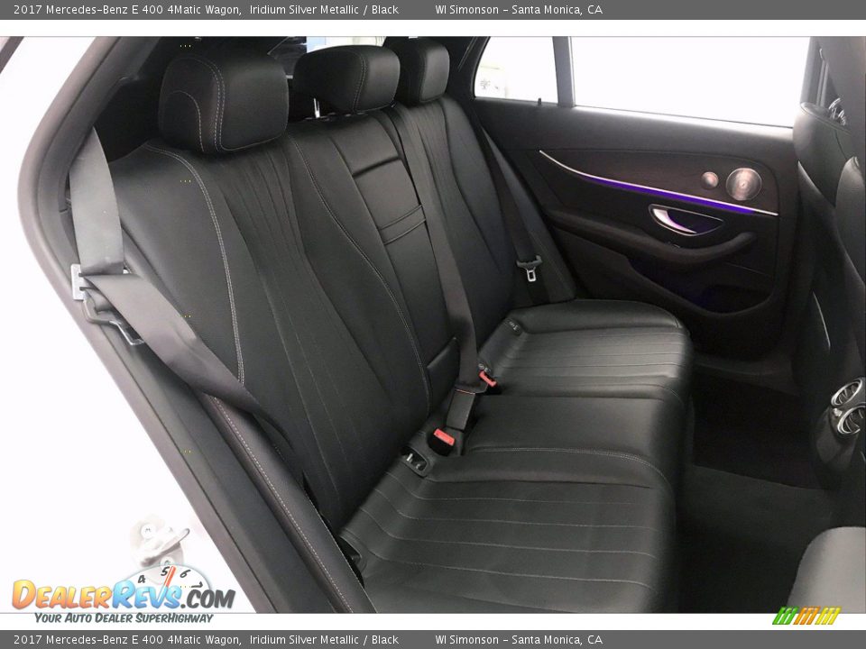 Rear Seat of 2017 Mercedes-Benz E 400 4Matic Wagon Photo #19