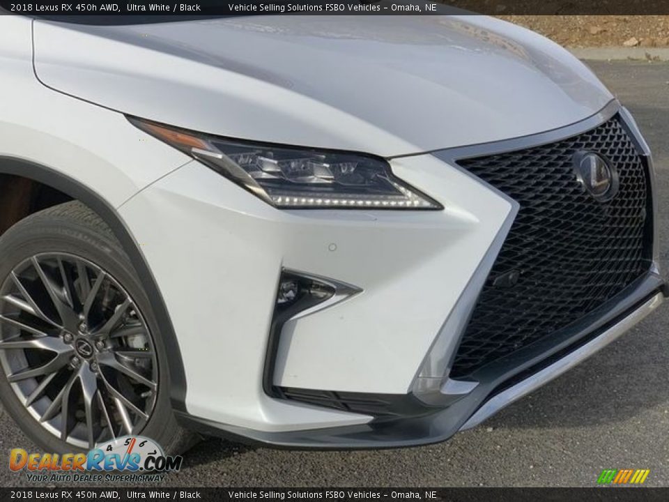 2018 Lexus RX 450h AWD Ultra White / Black Photo #6