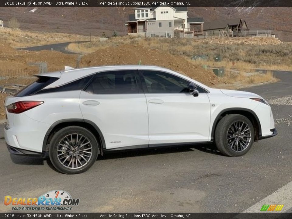 2018 Lexus RX 450h AWD Ultra White / Black Photo #8