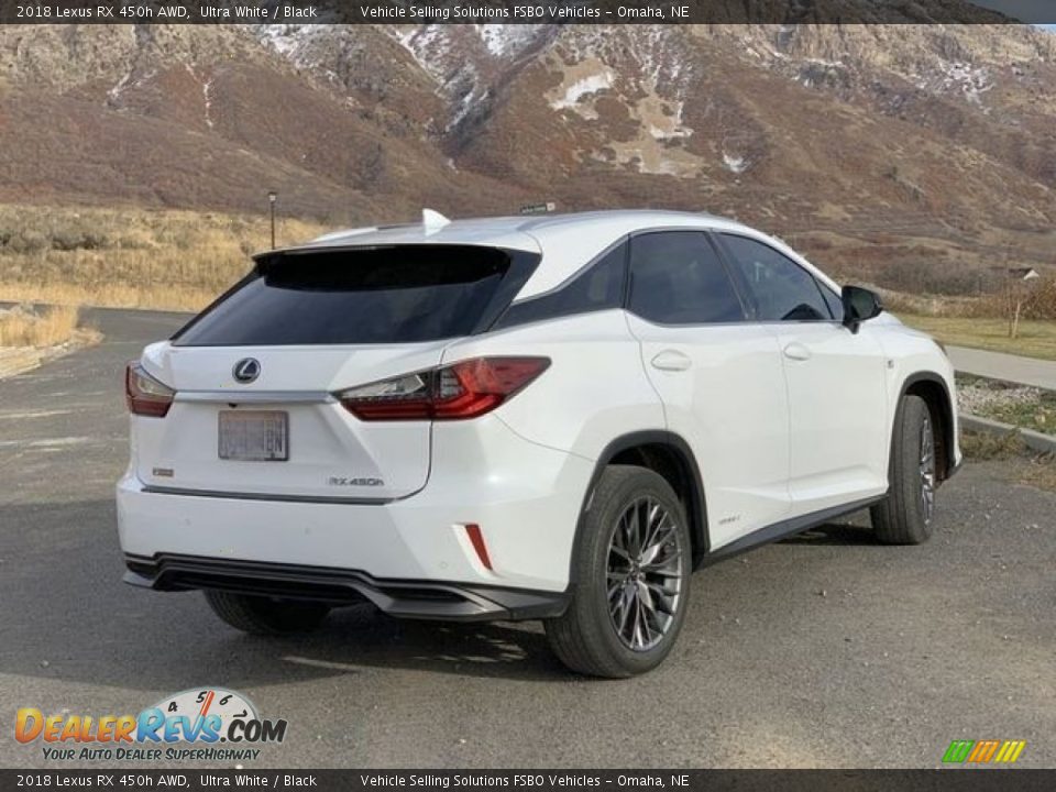 2018 Lexus RX 450h AWD Ultra White / Black Photo #9