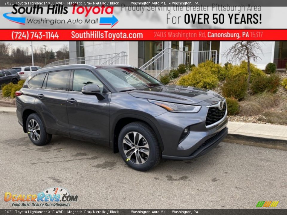 2021 Toyota Highlander XLE AWD Magnetic Gray Metallic / Black Photo #1