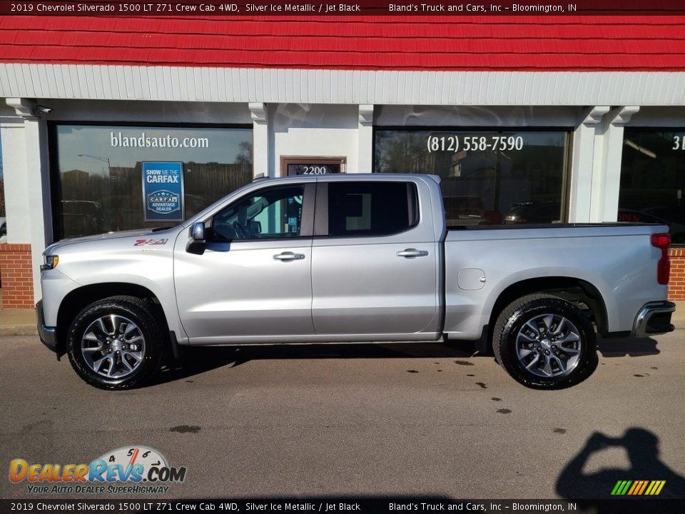 2019 Chevrolet Silverado 1500 LT Z71 Crew Cab 4WD Silver Ice Metallic / Jet Black Photo #1