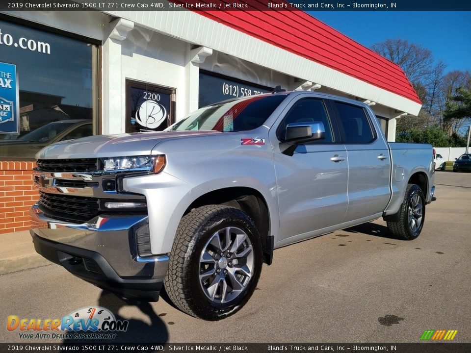 2019 Chevrolet Silverado 1500 LT Z71 Crew Cab 4WD Silver Ice Metallic / Jet Black Photo #2