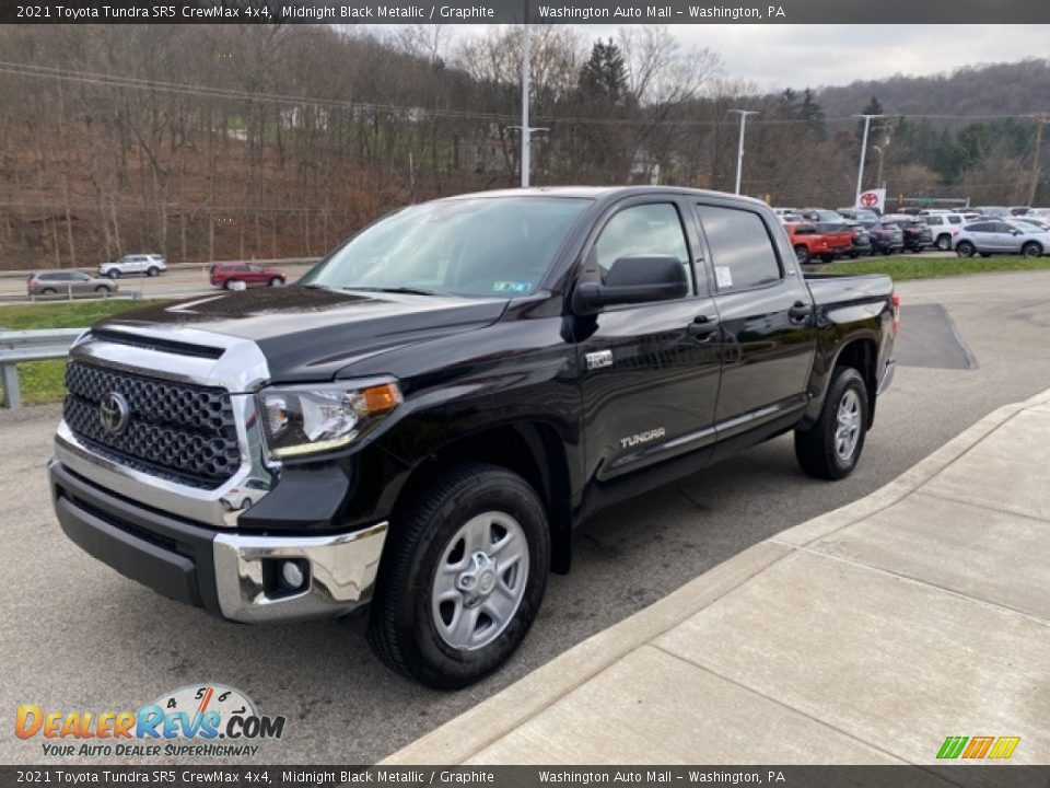 2021 Toyota Tundra SR5 CrewMax 4x4 Midnight Black Metallic / Graphite Photo #12