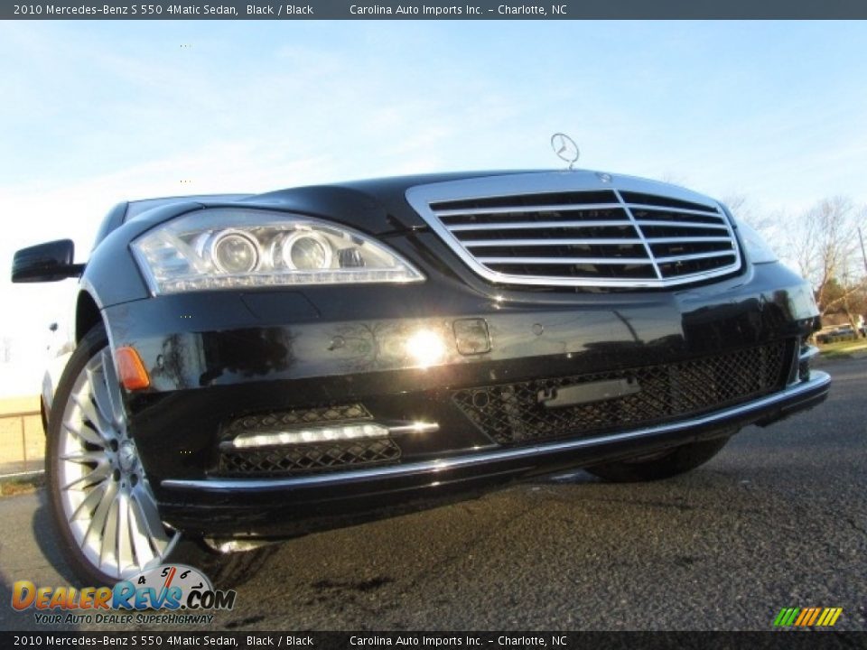 2010 Mercedes-Benz S 550 4Matic Sedan Black / Black Photo #2